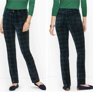 Talbots Green and Blue Plaid Straight Legged Pants Size 16W